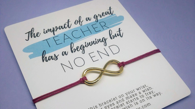 The Impact of a Teacher Bracelet | $7 | Etsy